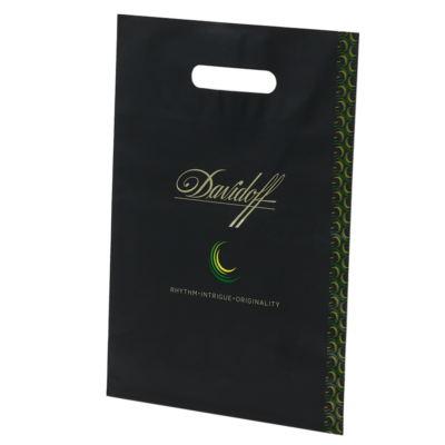 Pochette nera con manico per Davidoff – stampa di Paolo Sandro