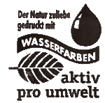 Paper carrier bag with closure 5 Active_pro_umwelt_wasserfarben_logo